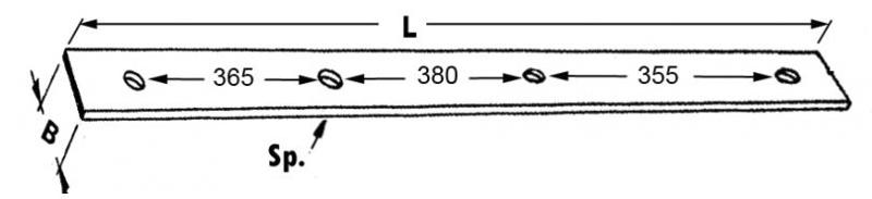 GUIDA PISTONE LUNGHEZZA 1200 mm. TIPO GALLIGNANI - L'AGRICOLA RICAMBI - 58318