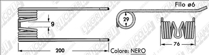 CLAAS TYPE COLLECTOR TOOTH 807297.2 - L'AGRICOLA RICAMBI - 59534 - Image 2