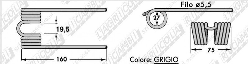DENTE RACCOGLITORE TIPO KRONE 937.922.0 - 938.040.1 - L'AGRICOLA RICAMBI - 59555 - immagine 2