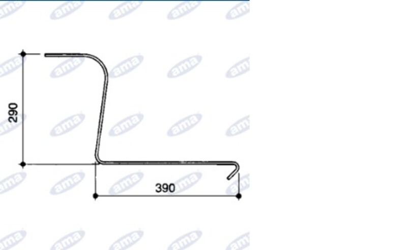 DENTE A MOLLA PER RANGHINATORI STELLARI VARI - AMA RICAMBI - 07148