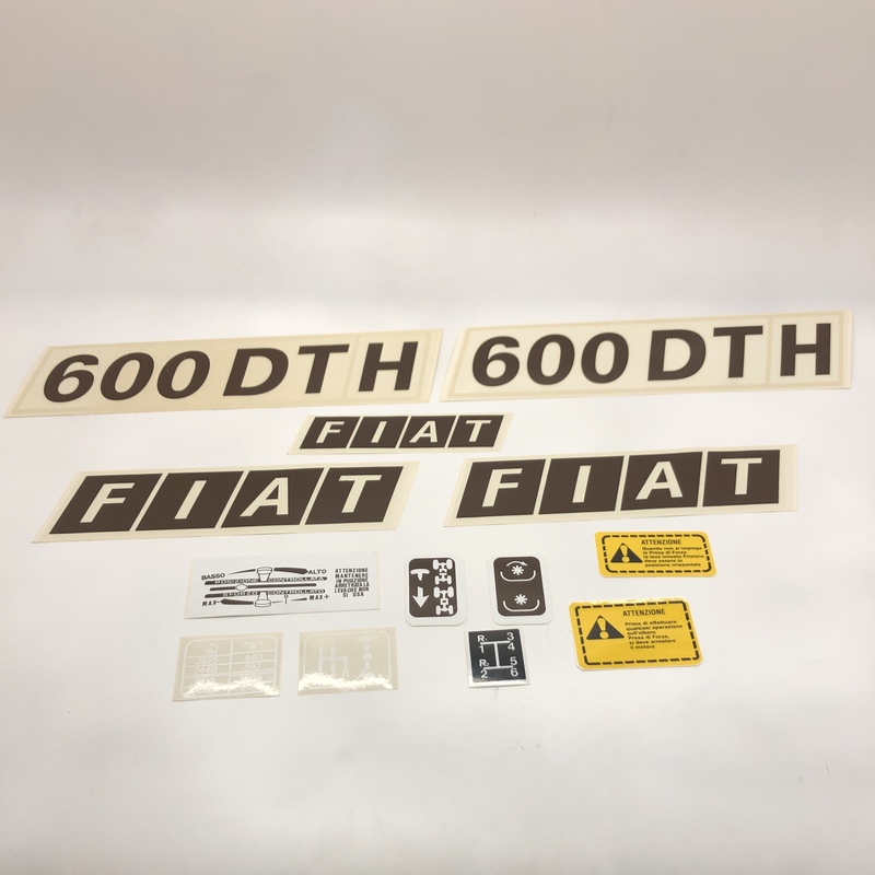 SERIE DECALCOMANIE FIAT 600 DT H - AMA RICAMBI - 9651