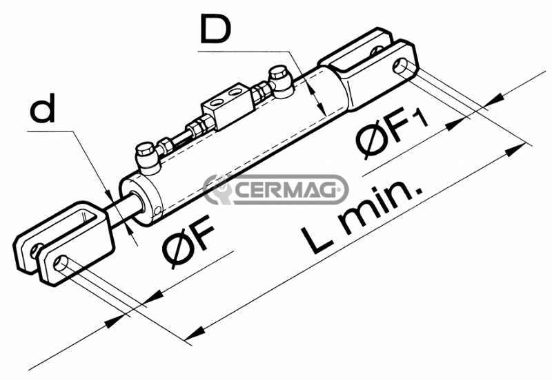TIRANTE VERTICALE IDRAULICO SOLLEVATORE - CERMAG - 50623