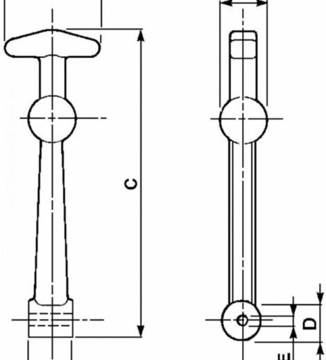 RUBBER HOOD CLAMP LENGTH 145 mm. - CERMAG - 60124