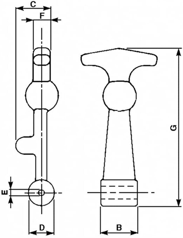SERRACOFANO MEDIO LUNGHEZZA 123 mm. CON TASSELLO - CERMAG - 60829 - immagine 2
