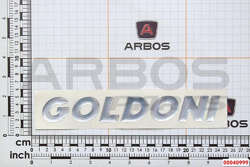 DECALCOMANIA GOLDONI ARGENTATA 230x35 mm - GOLDONI - 00040999
