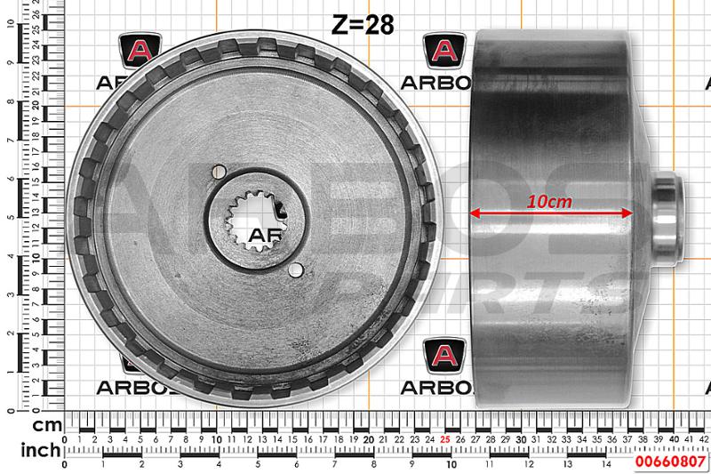 STEERING CLUTCH EXTERNAL DRUM - GOLDONI - 00660807