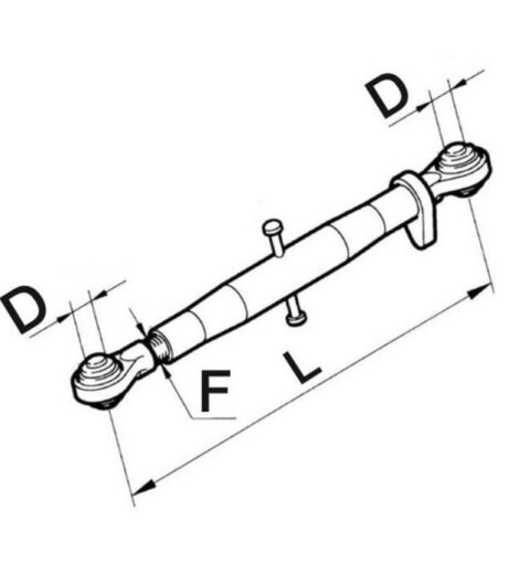 TERZO PUNTO MECCANICO D=25/25 L=465/615 - LANDINI - 1825402M92