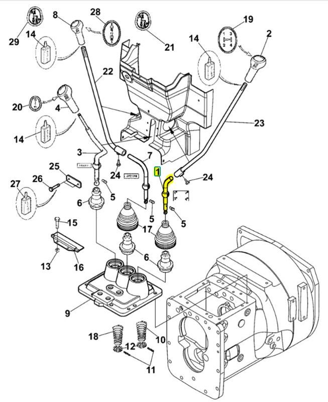 LEVA CAMBIO INTERNA TREKKER - LANDINI - 3685913M3 - immagine 2