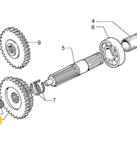 DOUBLE SLIDING POWER TAKE-OFF GEAR - GOLDONI - 00000111