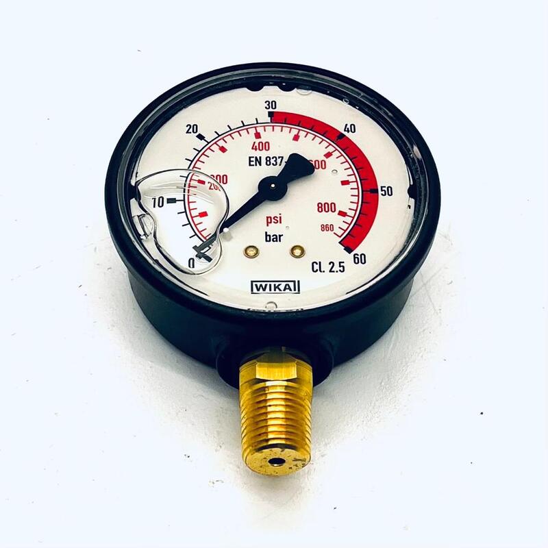 PRESSURE GAUGE 60 BAR DIAMETER 63 mm. 1/4 "CONNECTION - CERMAG - 25234