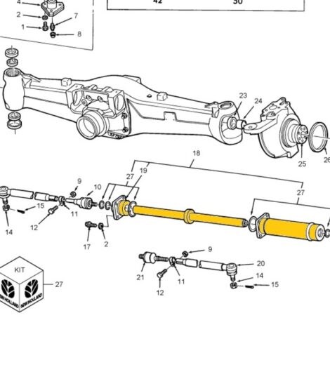 STEERING CYLINDER - AFTERMARKET - 1537617C1