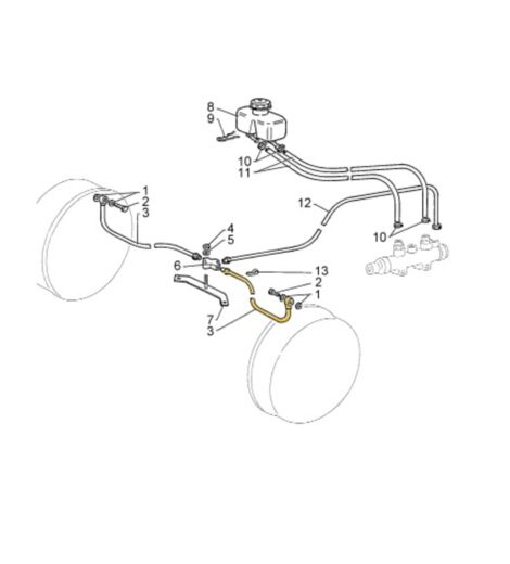 TUBO OLIO FRENI ANTERIORI - GOLDONI - 00010765