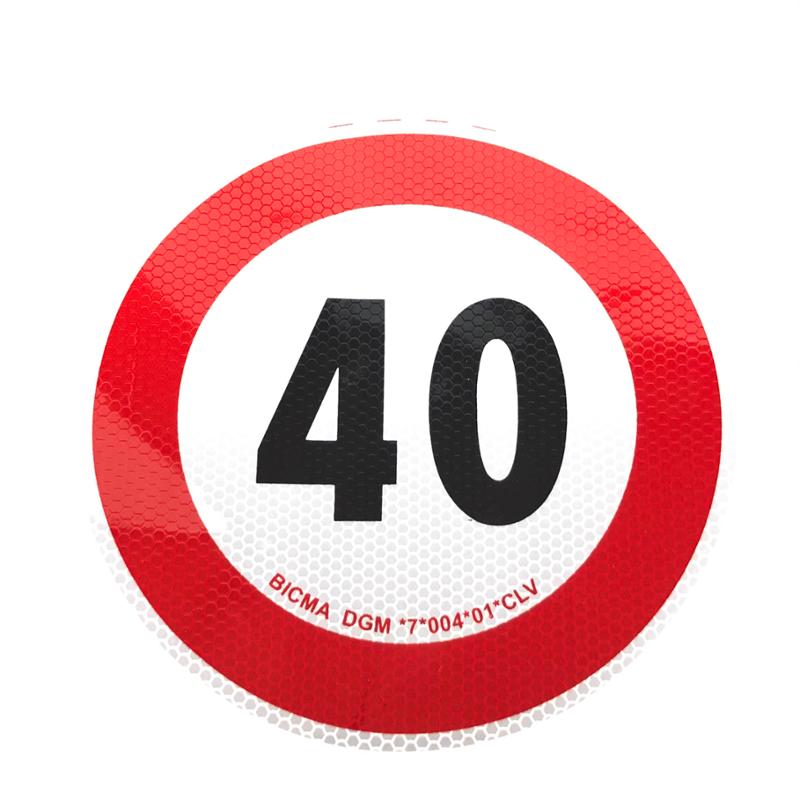 SPEED DISC 40 Km / h REFLECTIVE ADHESIVE - CERMAG - 35442