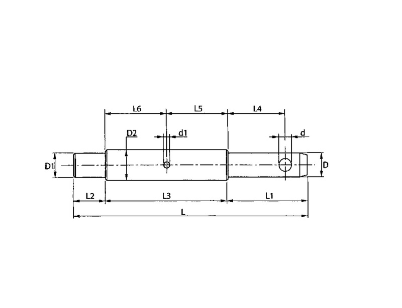 PERNO ATTACCO BRACCIO SOLLEVATORE D.22-28-22 mm - CERMAG - 50182