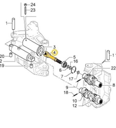PROLUNGA CENTRALE ALBERO TRASMISSIONE ex GOLDONI 00034827 - AFTERMARKET - 00066697