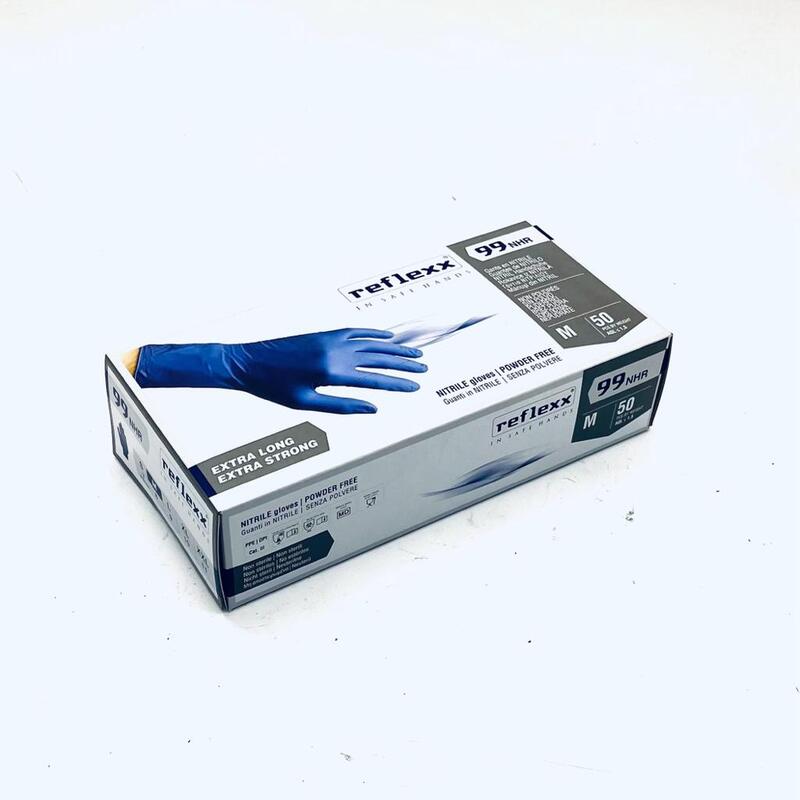 GUANTI NITRILE REFLEXX 99P TAGLIA M (Confezione da 50 pz) - AFTERMARKET - GUAN08