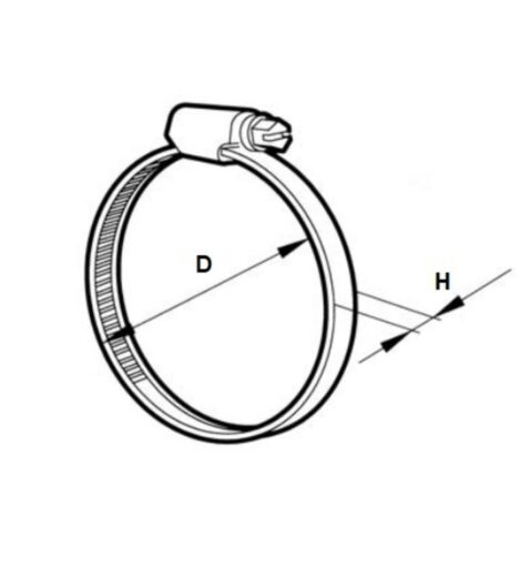 STEEL HOSE CLAMP 60-70 - CERMAG - 25282