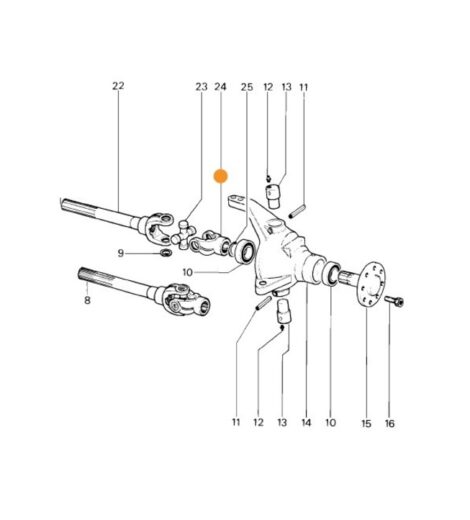 WHEEL SIDE AXLE AXLE FORK - ANTONIO CARRARO - 6051517