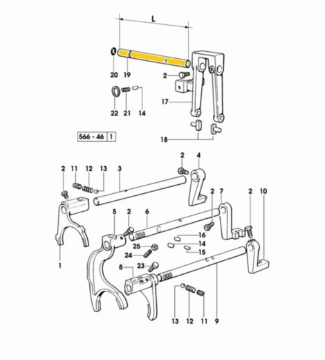 REDUCER FORK ROD - SAME - LAMBORGHINI - HURLIMANN - DEUTZ FAHR - 0.008.4862.0/40
