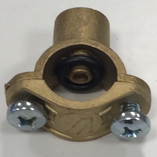 MORSETTO IN OTTONE PER TUBO INOX DIAMETRO 1/2" = 21 mm. - ARAG IRRORAZIONE - 004215