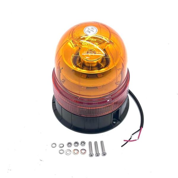 Faro Rotante A LED Da 12 V/24 V, Luce Di Avvertimento Arancione Faro Lampeggiante Magnetico 2 Modalita Di Lampeggio Con Cavo Da 3 M E Presa Accendisigari Per Camion Veicoli Trattori 91862782 - Foto 9