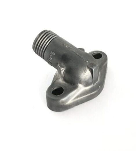 FLANGIA DI ATTACCO A 2 FORI CURVA CON FILETTATURA MASCHIO 1/2" GAS = 21 mm. - ANNOVI & REVERBERI - 450145