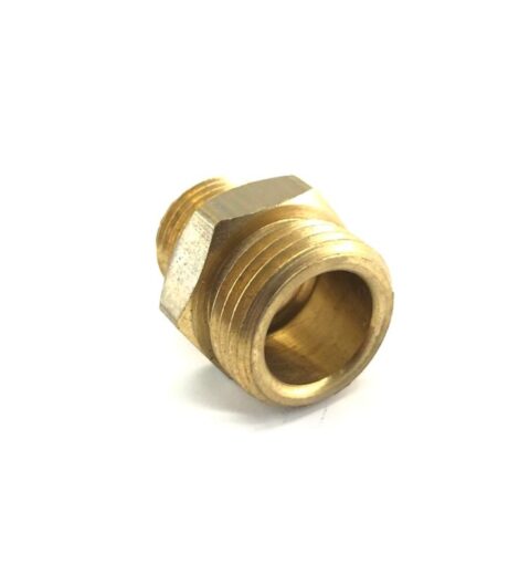 RACCORDO NIPLEX IN OTTONE FILETTO 3/8" X 1/2" = 16,5 x 21 mm. - CERMAG - 25102