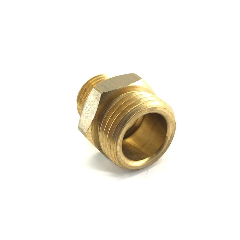 RACCORDO NIPLEX IN OTTONE FILETTO 3/8" X 1/2" = 16,5 x 21 mm. - CERMAG - 25102