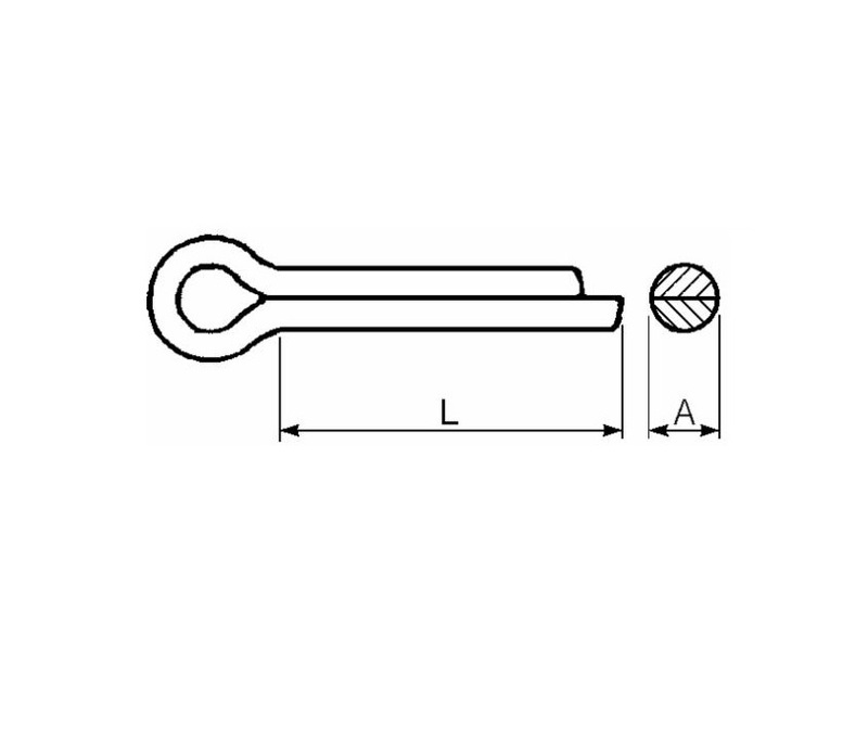 BENDING PIN DIAMETER 2x40 mm. - CERMAG - 61304 - Image 2