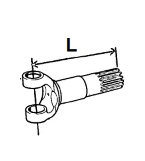 FORCELLA SEMIASSE ANTERIORE CORTA LATO RUOTA L=118 mm - AFTERMARKET - 9960222