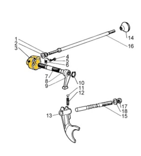 MANICOTTO MOZZO DESTRO LEVA CAMBIO - GOLDONI - 00001040