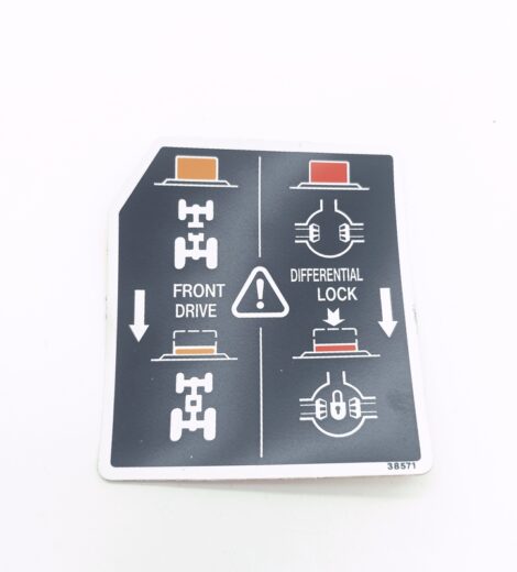 DIFFERENTIAL LOCKING AND DUAL TRACTION DECAL - GOLDONI - 00038571