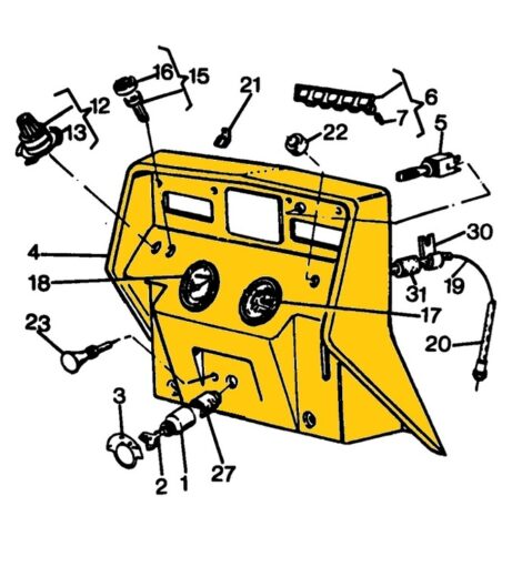 PANNELLO PLANCIA CRUSCOTTO - LANDINI - 3530071M91