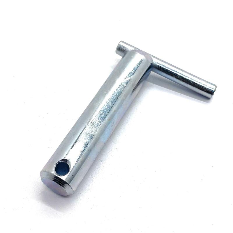 Perno In Acciaio 25 Mm X 145 Mm - Per Fissaggi Meccanici, Con Foro Da 5 Mm, Ideale Per Agricoltura E Macchinari