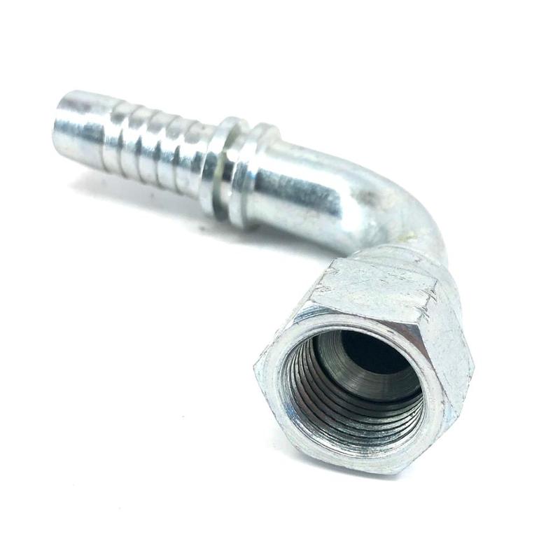 7/8" JIC THREAD BEND FITTING FOR 1/2" DIAMETER TUBE = 13 mm. - CERMAG - 80218