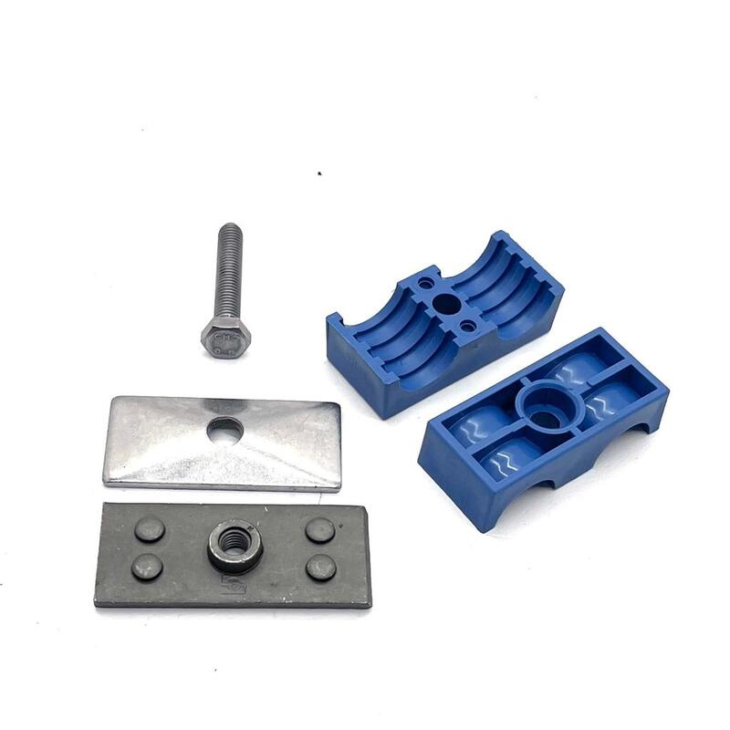 BLOCCHETTO FERMATUBO DIAMETRO 22 mm. A 2 POSTI - CERMAG - 81332