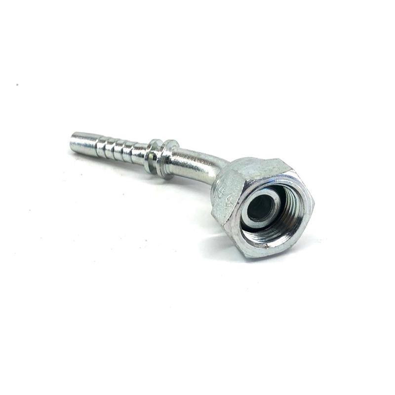 3/8" THREAD BEND FITTING FOR 1/4" DIAMETER TUBE = 6.4 mm. - CERMAG - 81699