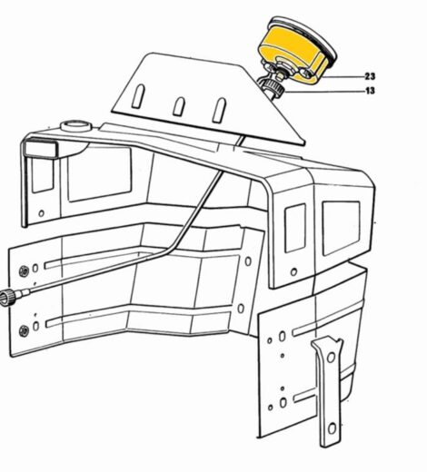 STRUMENTO CONTAGIRI 25 KM/H - SAME - LAMBORGHINI - HURLIMANN - DEUTZ FAHR - 2.7049.430.0/20