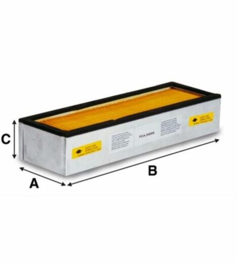 CABIN AIR FILTER 465x125x56 mm. - AMA RICAMBI - 08619