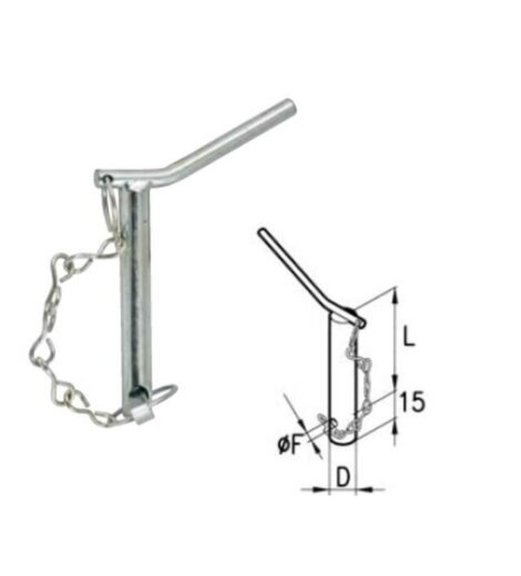 TOW PIN 25x130 mm - AMA RICAMBI - 09084