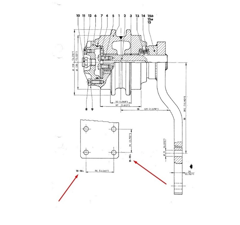 UPPER ROLL WITH BRACKET - AFTERMARKET - 5112757