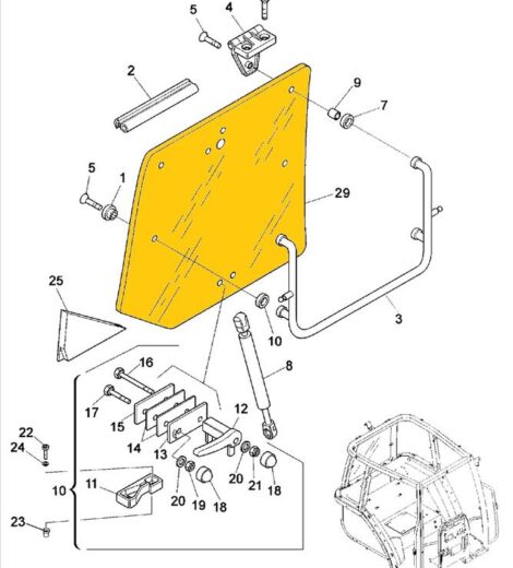 VETRO LUNOTTO POSTERIORE - LANDINI - 3661225M1