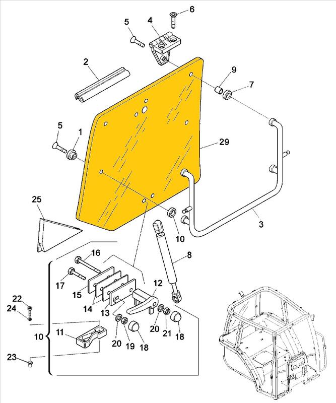 REAR WINDOW GLASS - LANDINI - 3661225M1
