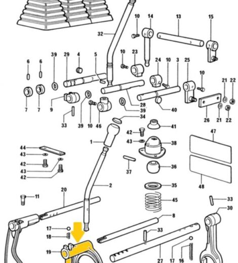 FORCELLA CAMBIO - SAME - LAMBORGHINI - HURLIMANN - DEUTZ FAHR - 0.422.6431.0