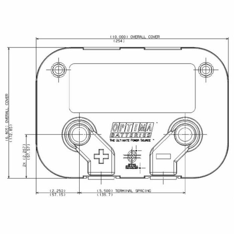 BATTERIA OPTIMA ROSSA 50AH 800A 254x175x200 SX - AMA RICAMBI - 64534 - immagine 2