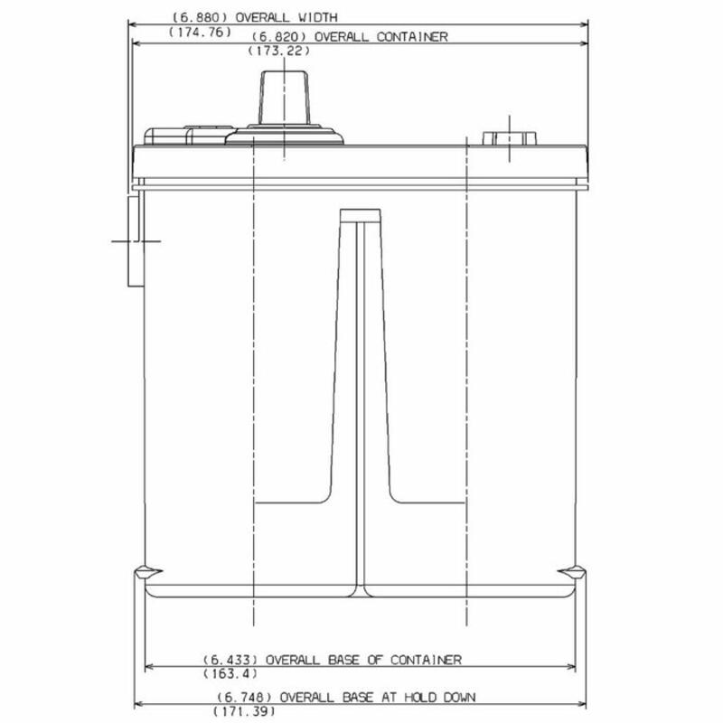 BATTERIA OPTIMA ROSSA 50AH 800A 254x175x200 SX - AMA RICAMBI - 64534 - immagine 4