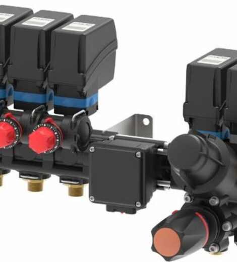 GRUPPO DI COMANDO PROPORZIONALE CON FLUSSOMETRO ORION 2 E 2 VALVOLE DI SEZIONE CON RITORNI CALIBRATI PER ATOMIZZATORE - AMA RICAMBI - 92896