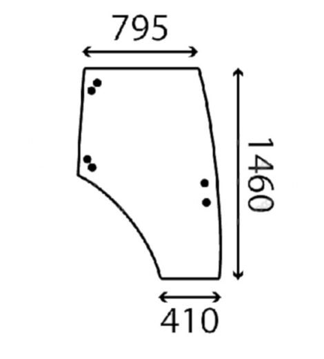 VETRO PORTIERA - LANDINI - 3656166M1