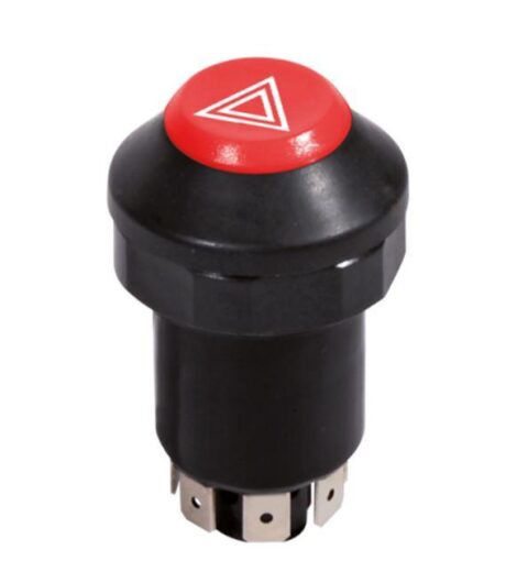 Metzger 0916012 – Interruttore Lampeggiatore Di Emergenza Per Volkswagen Passat (1996-2005) – Ricambio Omologato 4x21W, Forma Quadrata