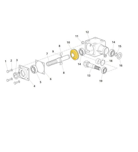 CONICAL CROWN TRANSMISSION BOX TML - ZANON - 5120061